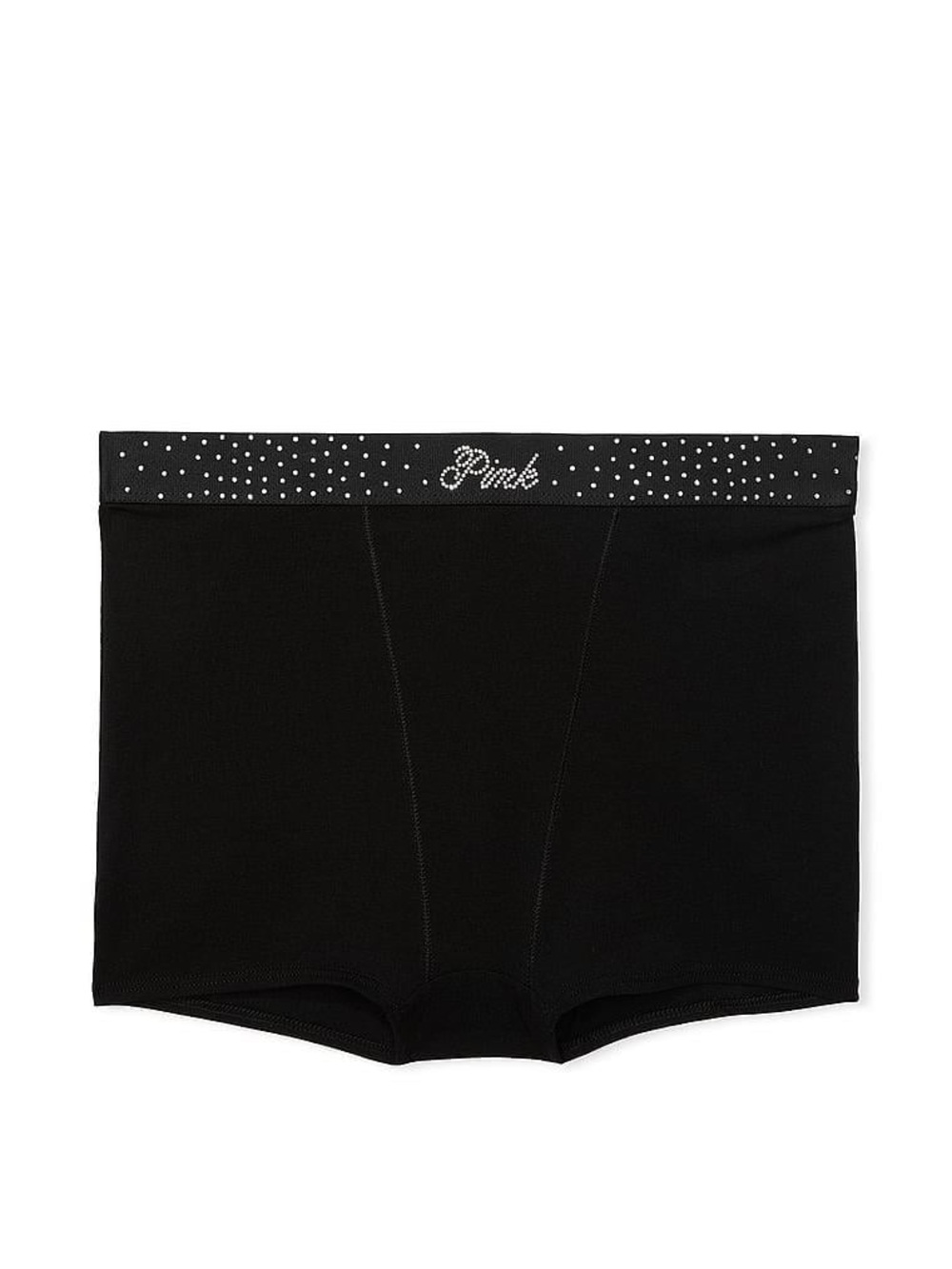 PINK Victoria's Secret Black Athletic Boyshorts with Rhinestone Waistband